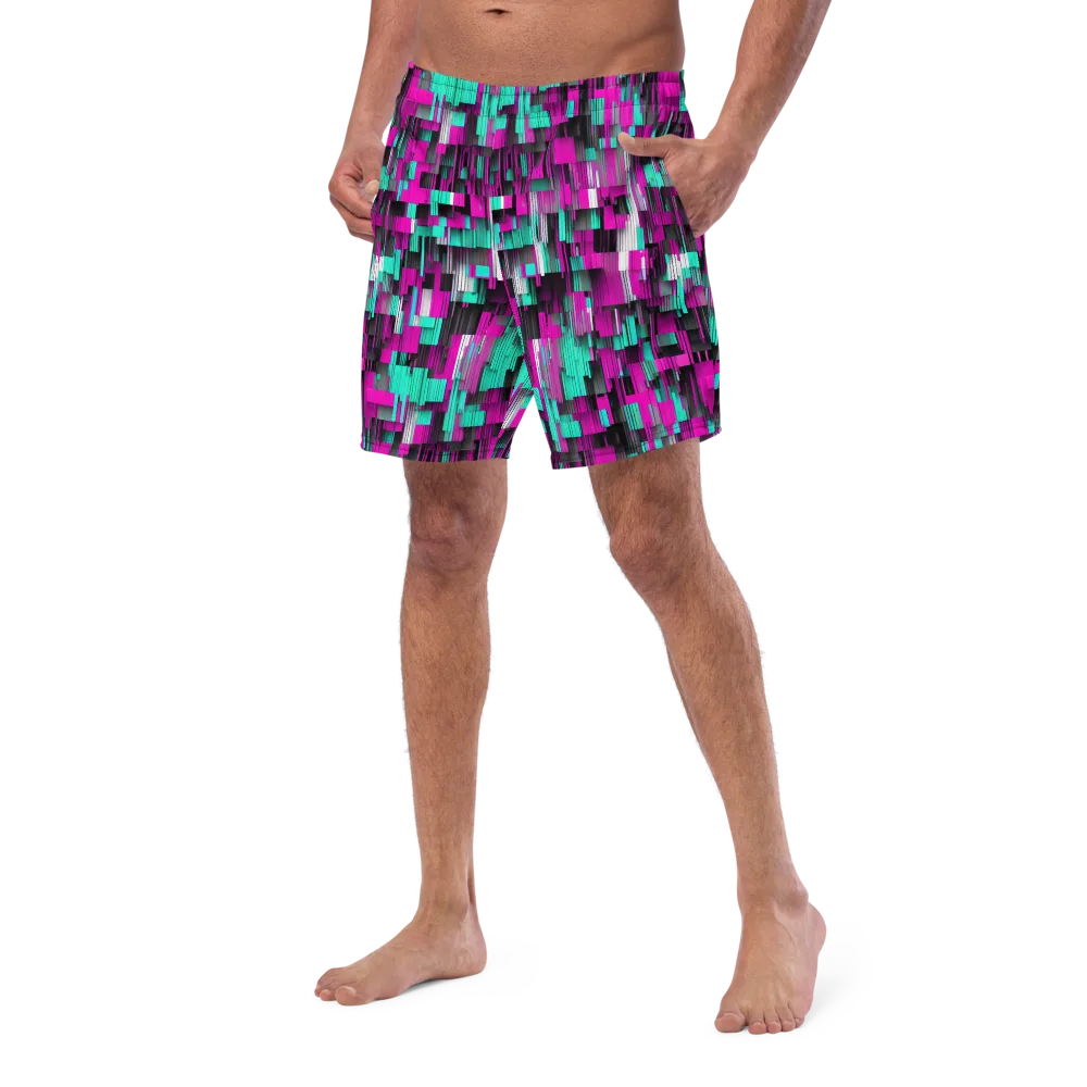 Neon Shard on Swim Trunks — Left Front