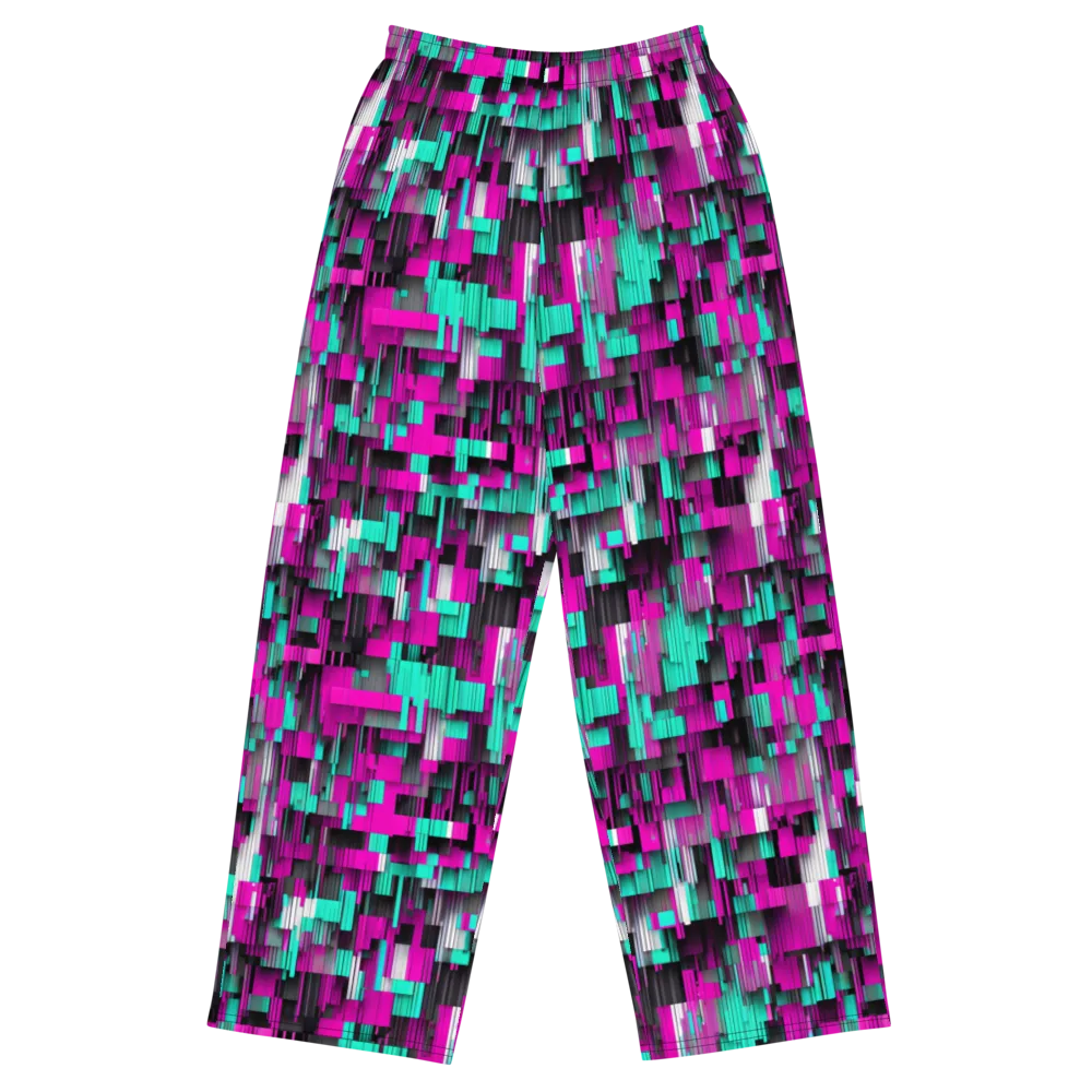 Neon Shard on Wide-Leg Pants — Front