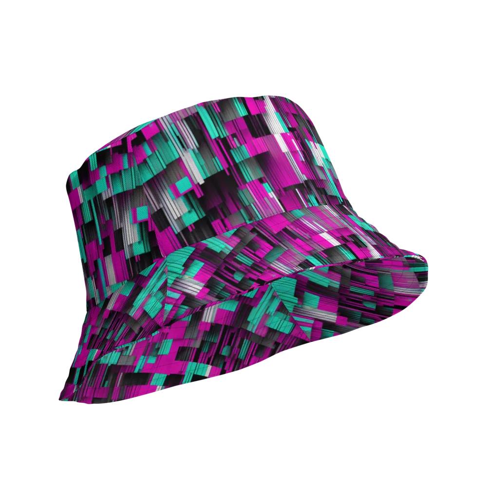 Neon Shard on Reversible Bucket Hat — Product details Outside