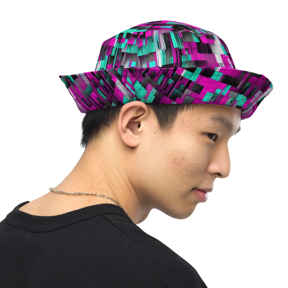 Neon Shard on Reversible Bucket Hat — Right Outside