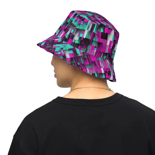 Neon Shard on a Reversible Bucket Hat