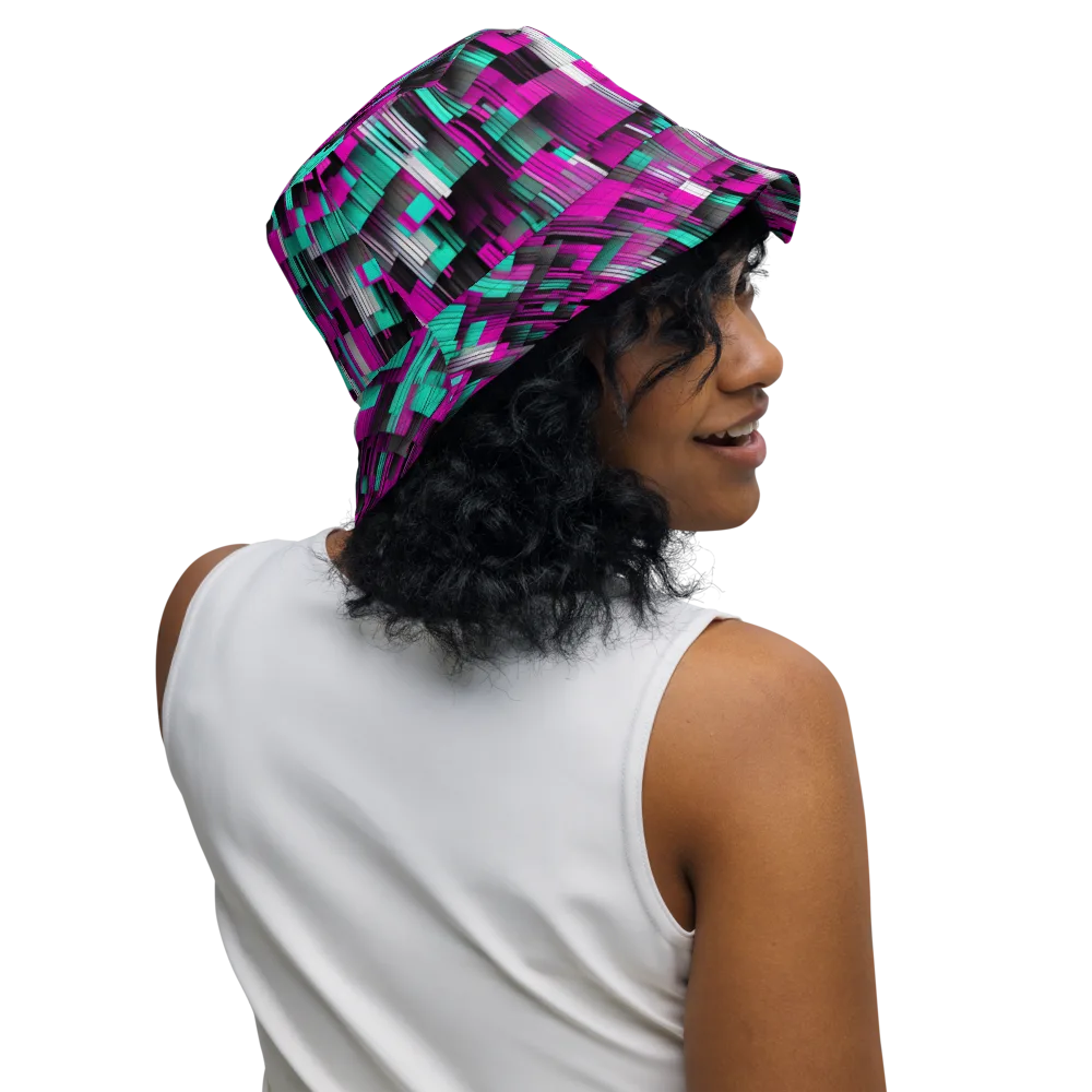 Neon Shard on Reversible Bucket Hat — Right Outside