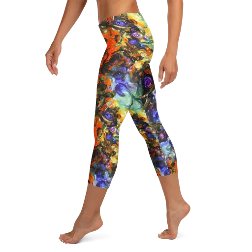 Opal Uprising on a Capri Leggings
