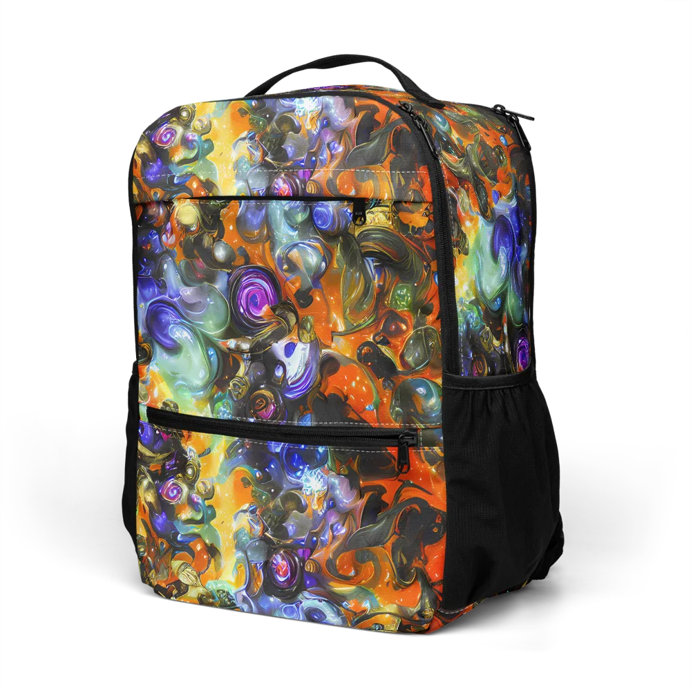 Opal Uprising on Utility Backpack — Left Front
