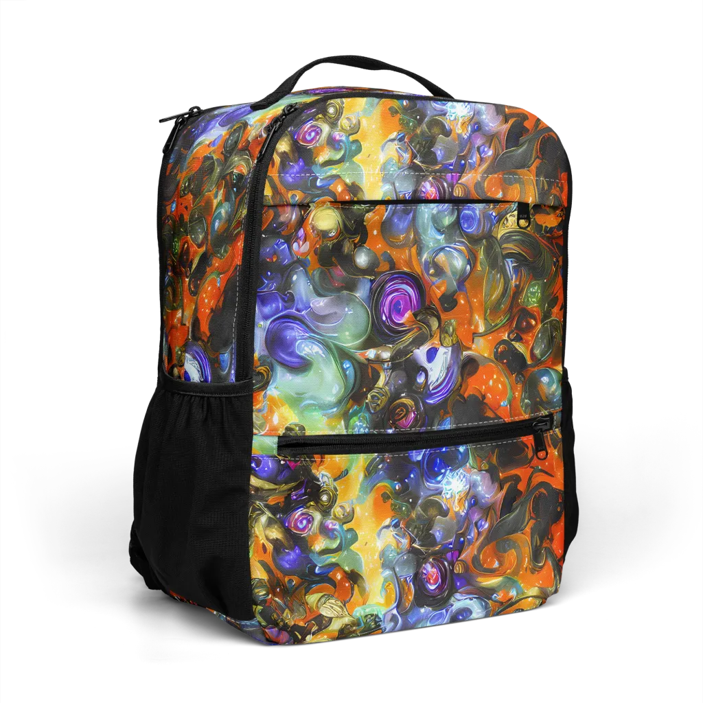 Opal Uprising on Utility Backpack — Right Front