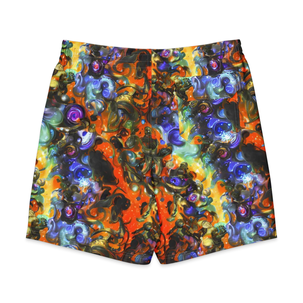 Opal Uprising on Men's Board Shorts — Back