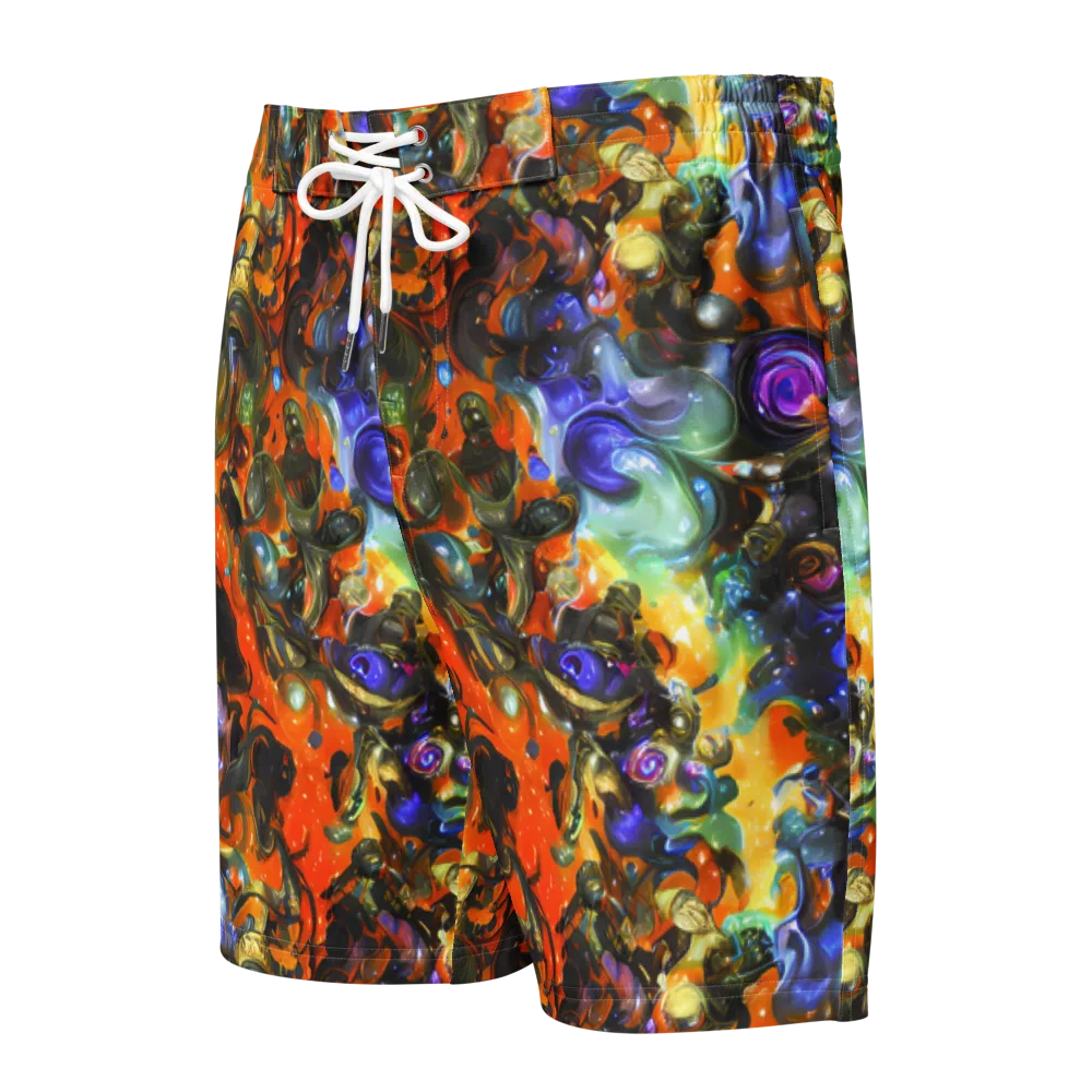 Opal Uprising on Men's Board Shorts — Front