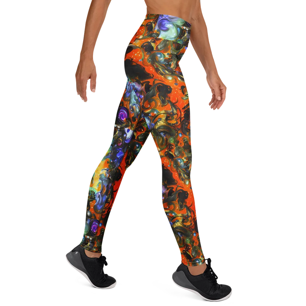 Opal Uprising on Yoga Leggings — Right