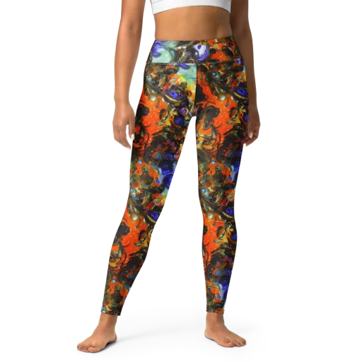 Opal Uprising on a Yoga Leggings