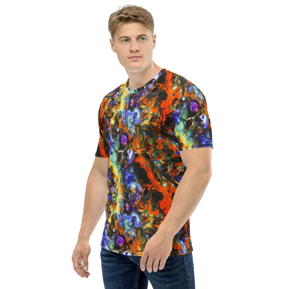 Opal Uprising on Men's Crew Neck T-Shirt — Left