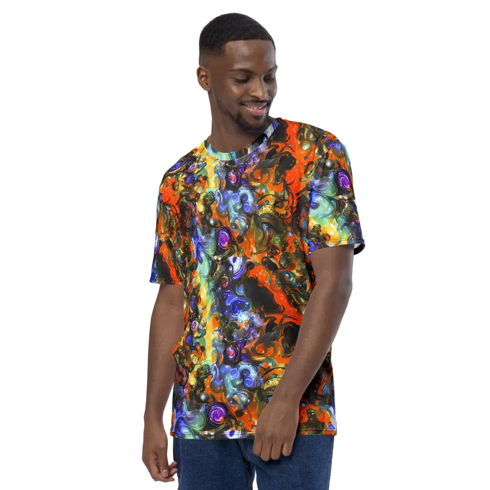 Opal Uprising on Men's Crew Neck T-Shirt — Left