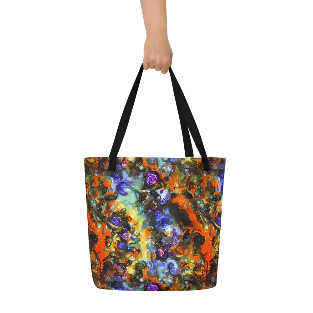 Opal Uprising on Large Tote Bag W/ Pocket — Front