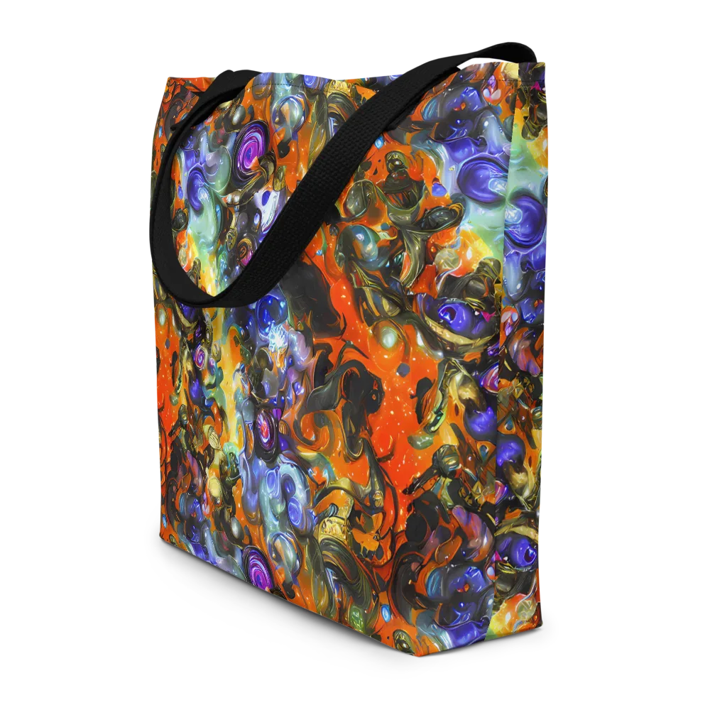 Opal Uprising on Large Tote Bag W/ Pocket — Front