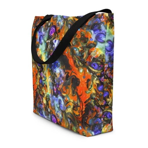 Opal Uprising on a Large Tote Bag W/ Pocket