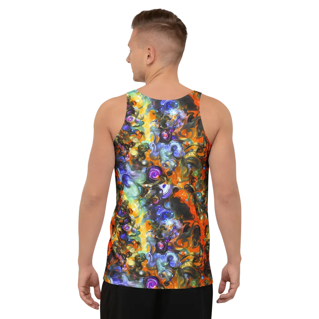 Opal Uprising on Men's Tank Top — Back