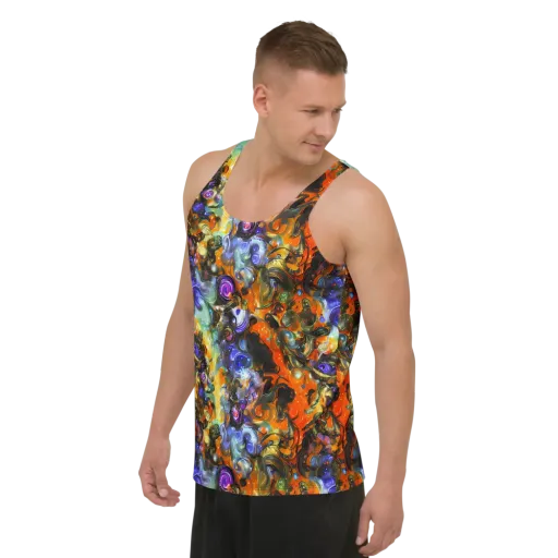 Opal Uprising on a Men's Tank Top