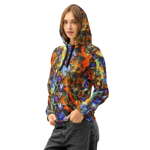 Opal Uprising on a Cotton Hoodie