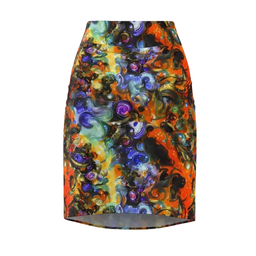 Opal Uprising on a Pencil Skirt