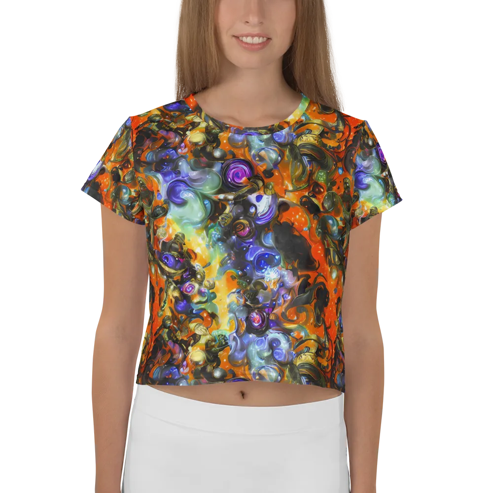 Opal Uprising on Crop Tee — Front