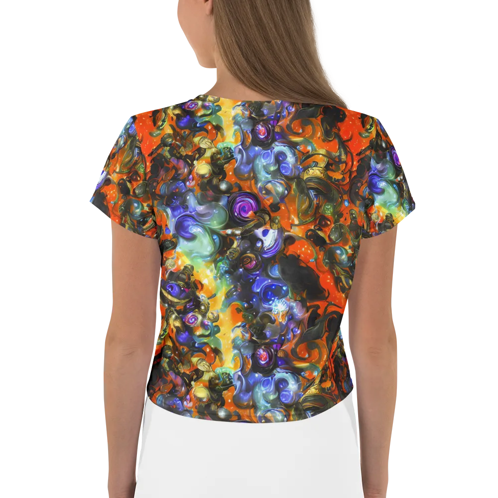 Opal Uprising on Crop Tee — Back