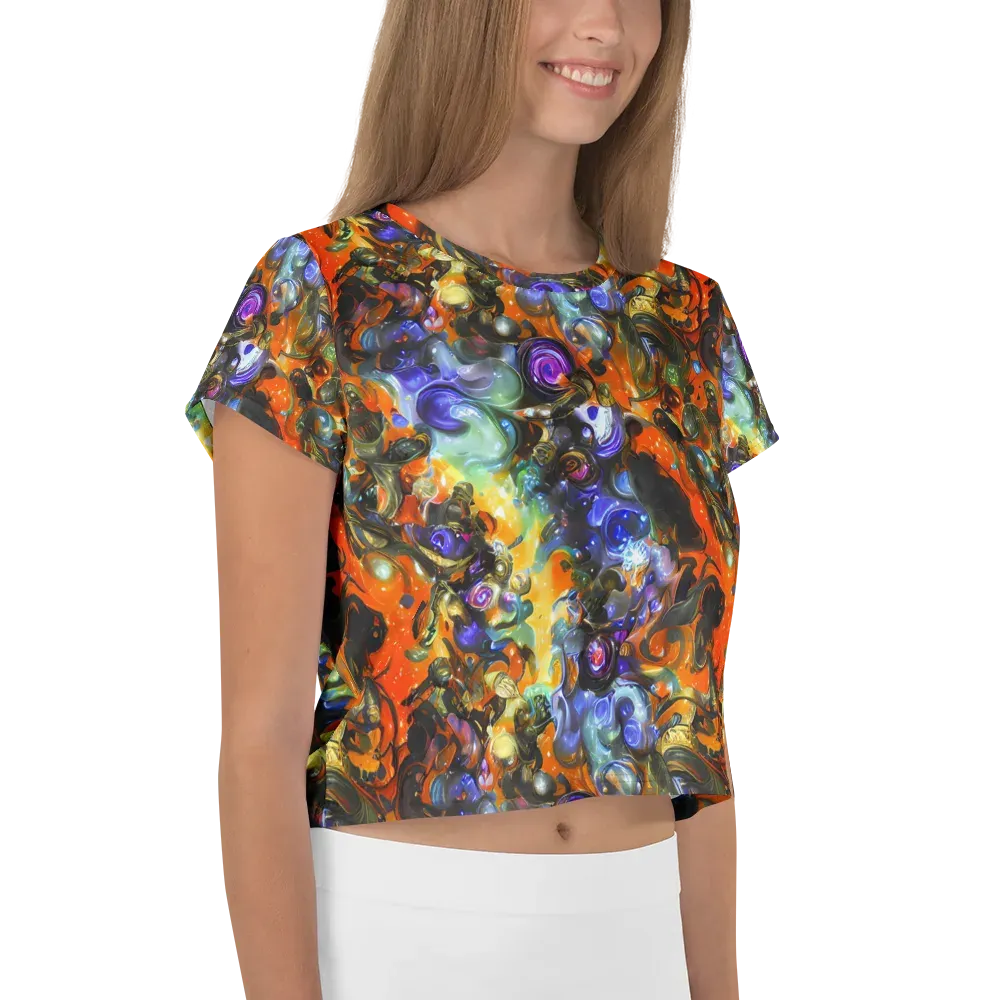 Opal Uprising on Crop Tee — Right