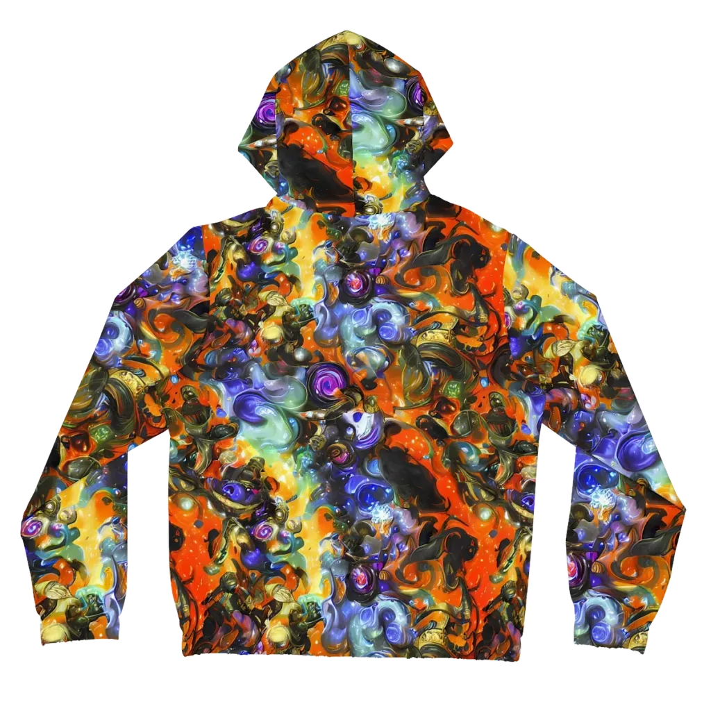 Opal Uprising on Women's Full-Zip Hoodie — Back