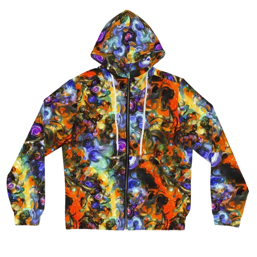 Opal Uprising on a Women's Full-Zip Hoodie