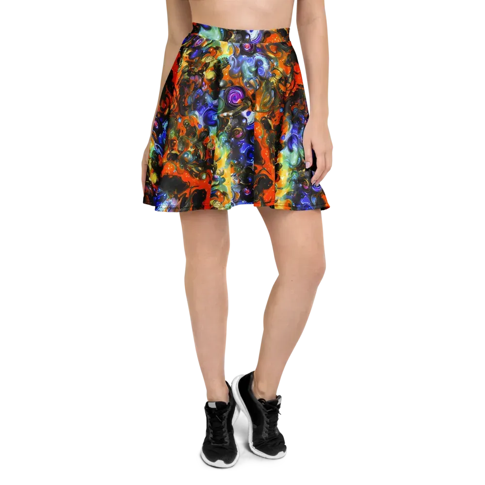 Opal Uprising on Skater Skirt — Front