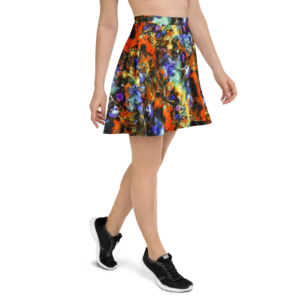 Opal Uprising on Skater Skirt — Right