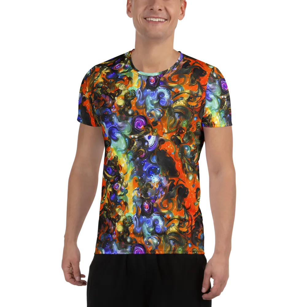 Opal Uprising on Men's Athletic T-Shirt — Front