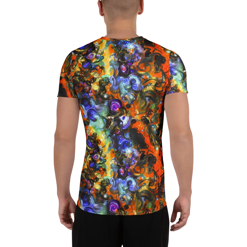 Opal Uprising on Men's Athletic T-Shirt — Back