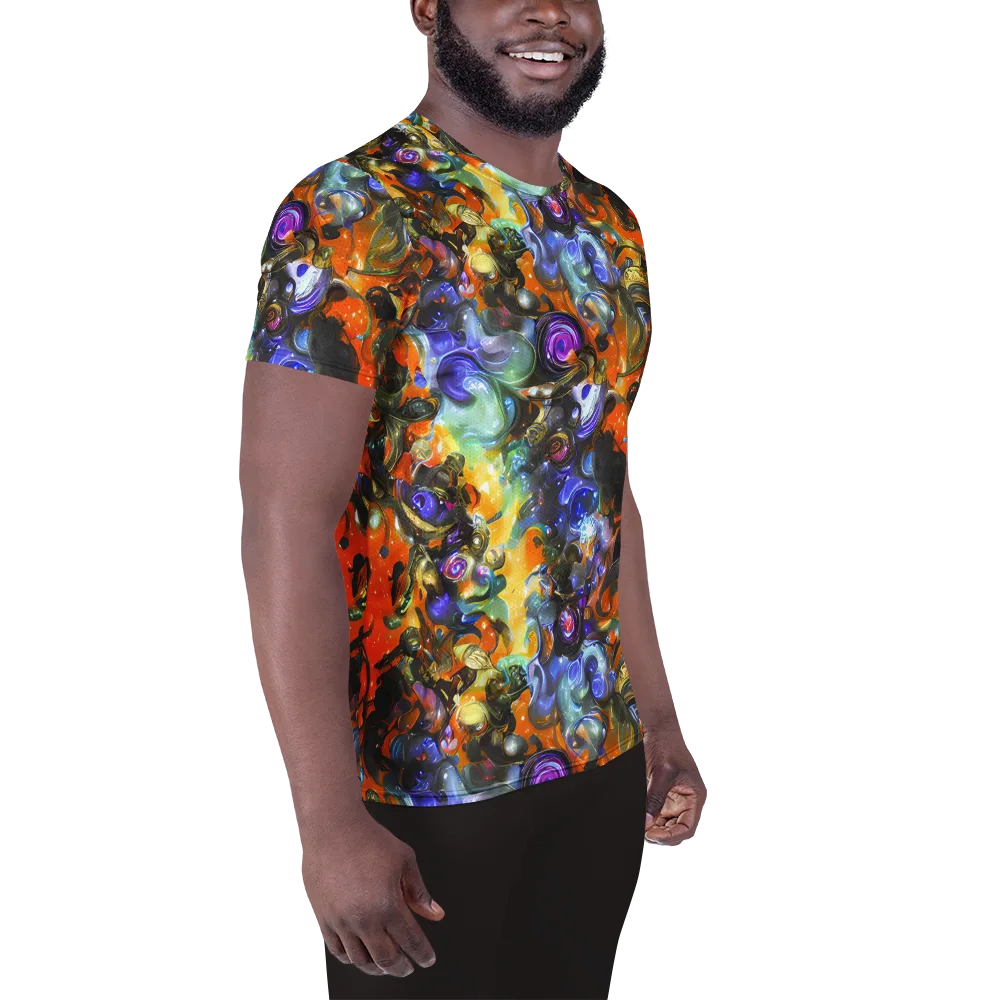 Opal Uprising on Men's Athletic T-Shirt — Right