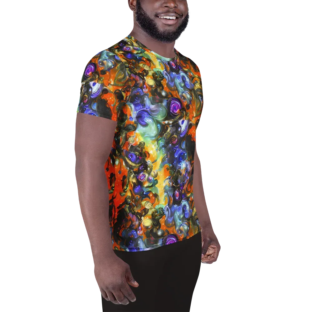 Opal Uprising on Men's Athletic T-Shirt — Right