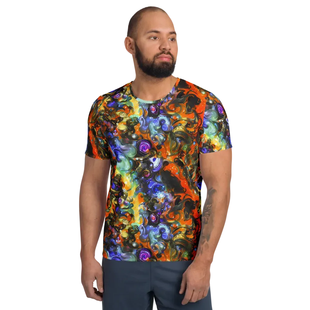 Opal Uprising on Men's Athletic T-Shirt — Front