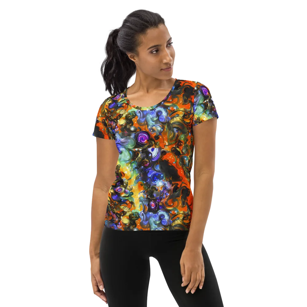 Opal Uprising on Women's Athletic T-Shirt — Front