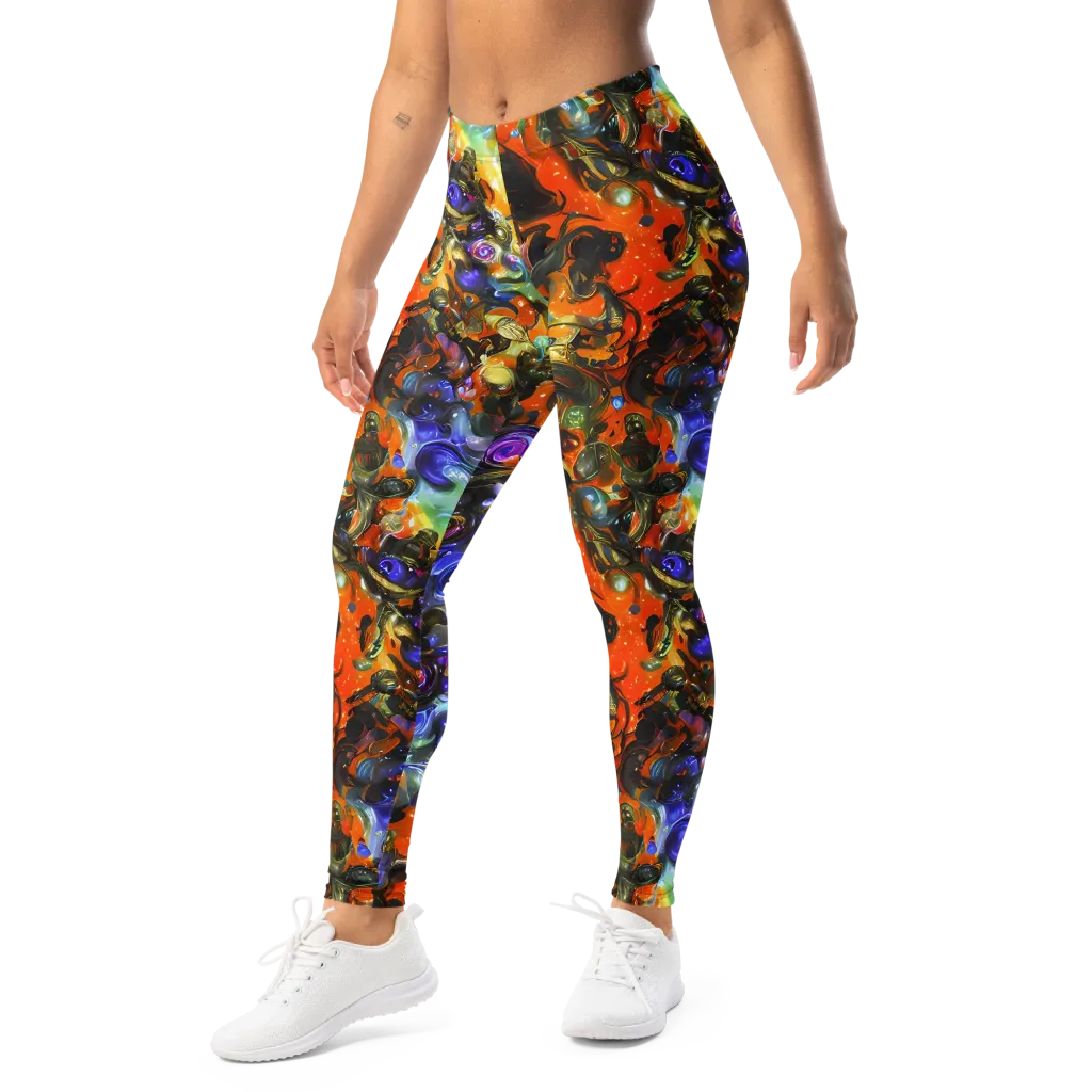 Opal Uprising on Leggings — Left Front