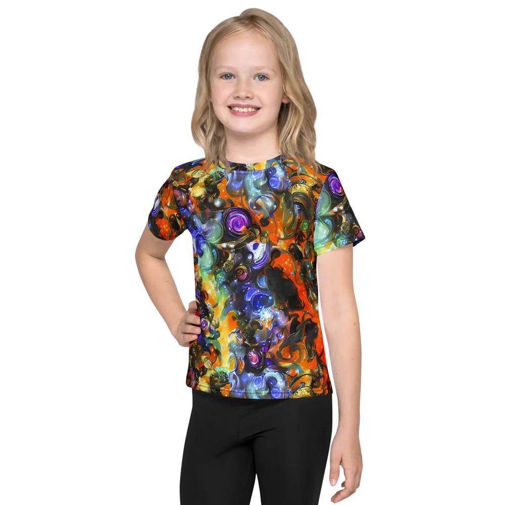Opal Uprising on Kids Crew Neck T-Shirt — Front