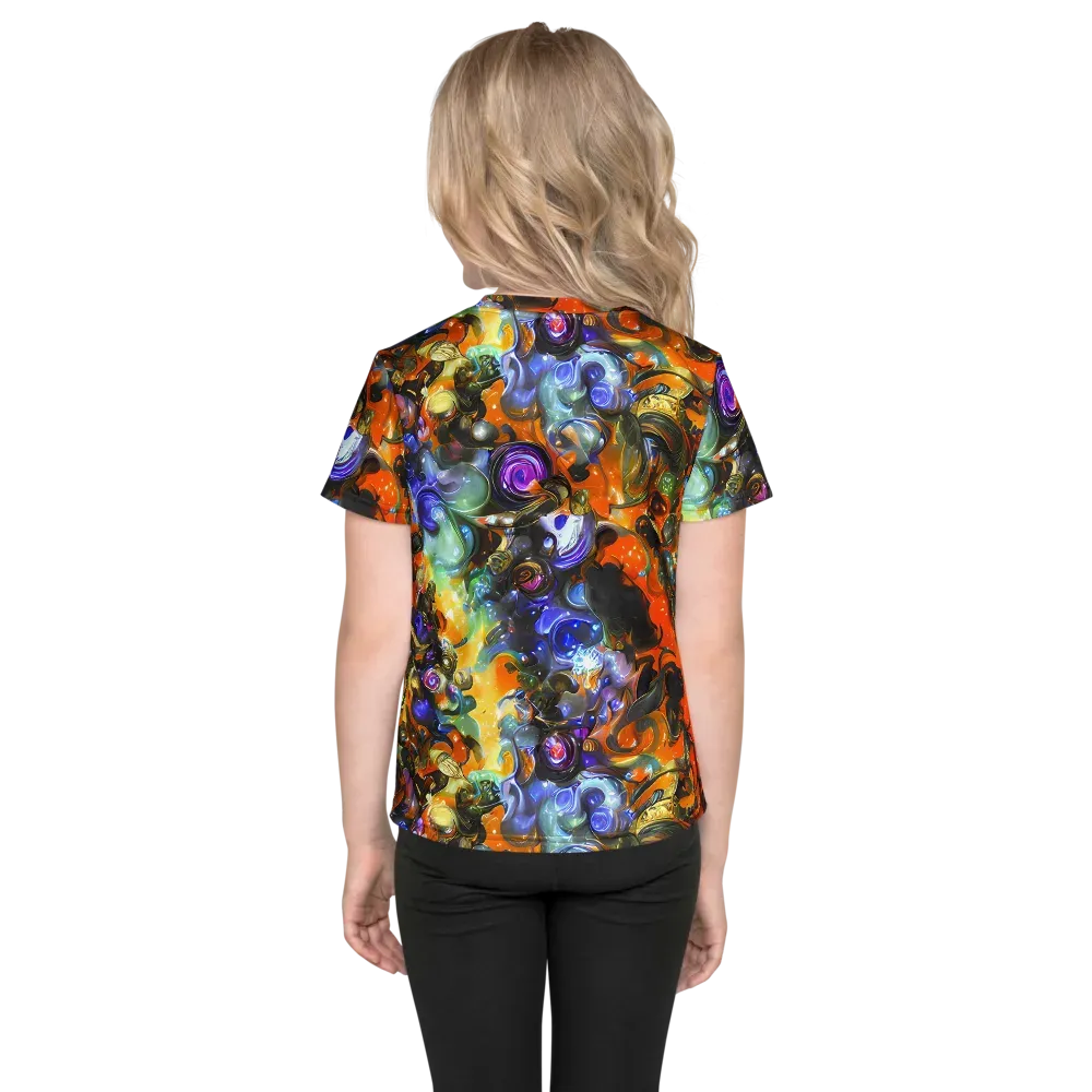 Opal Uprising on Kids Crew Neck T-Shirt — Back