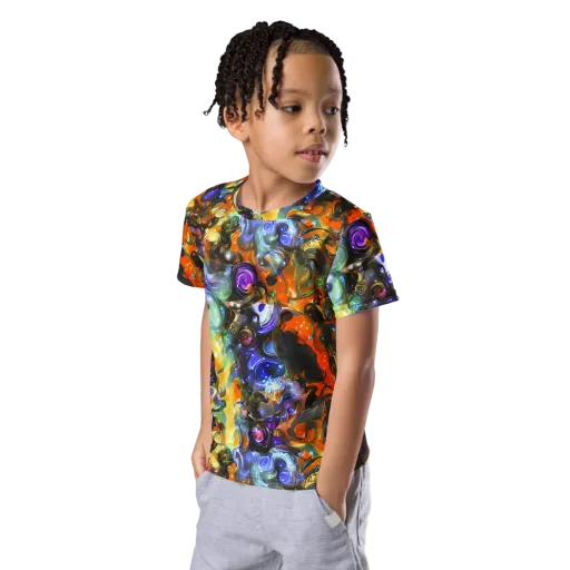 Opal Uprising on a Kids Crew Neck T-Shirt