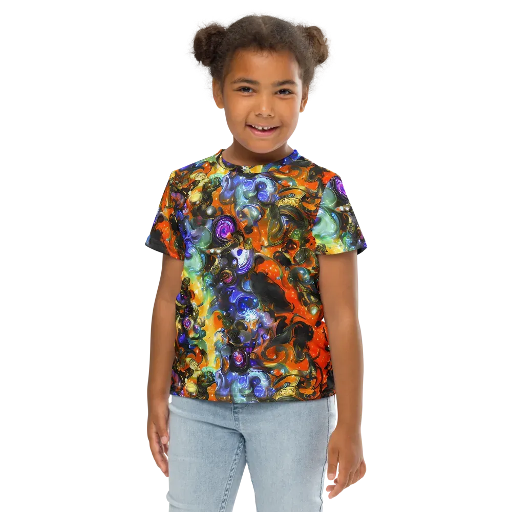 Opal Uprising on Kids Crew Neck T-Shirt — Front