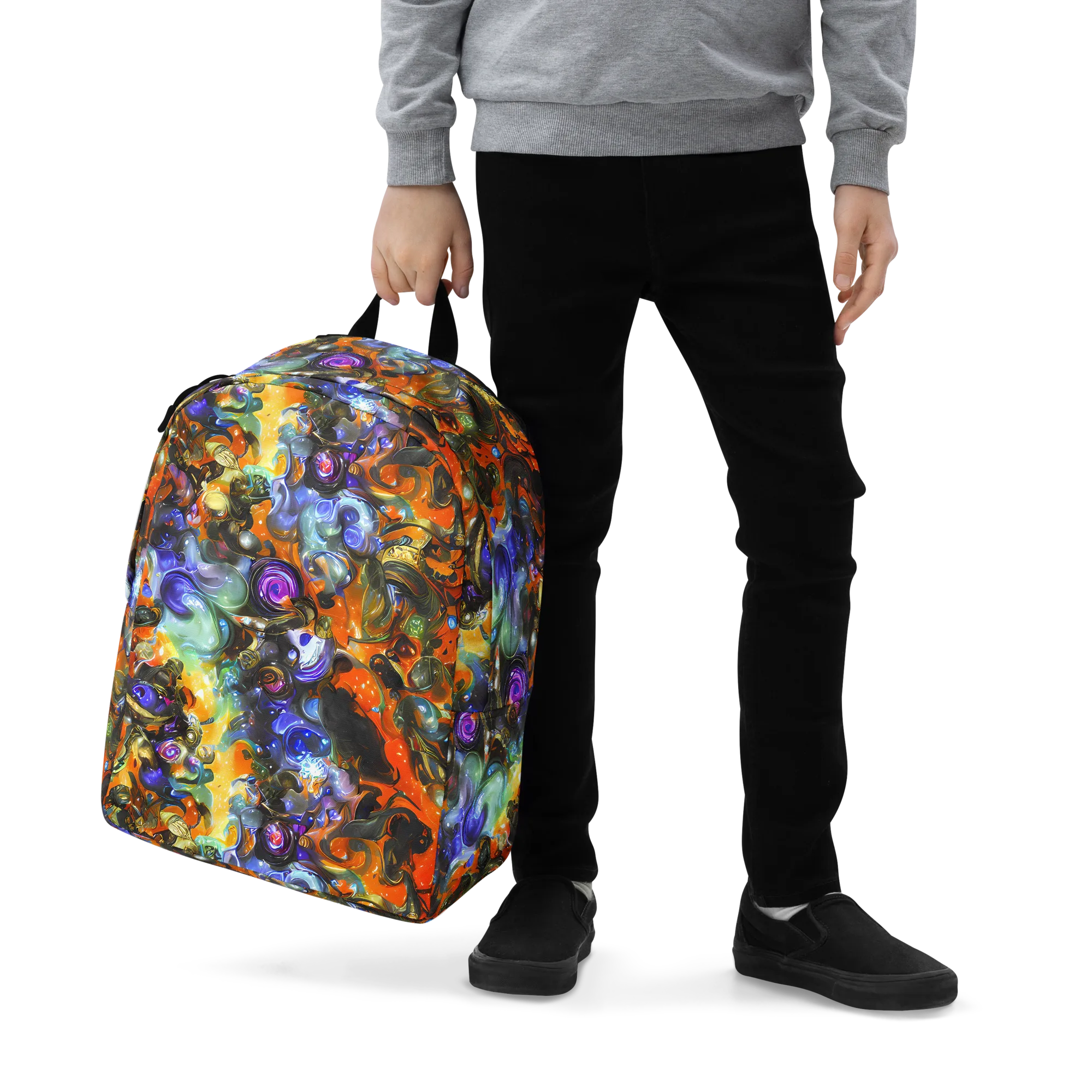 Opal Uprising on Minimalist Backpack — Zoomed-in