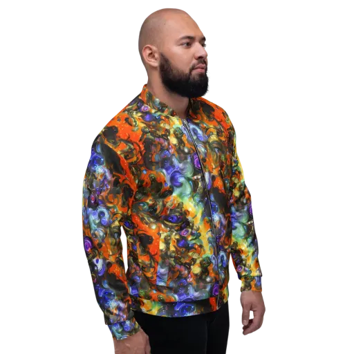 Opal Uprising on a Bomber Jacket