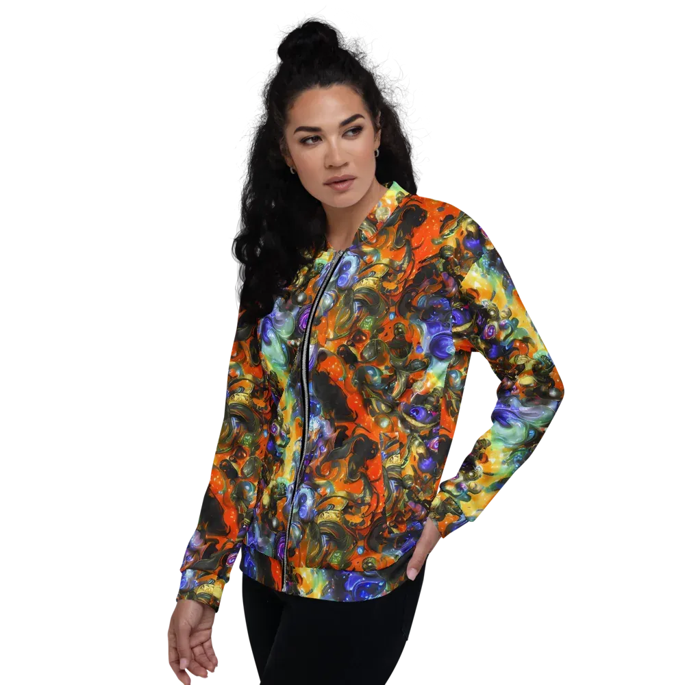 Opal Uprising on Bomber Jacket — Left