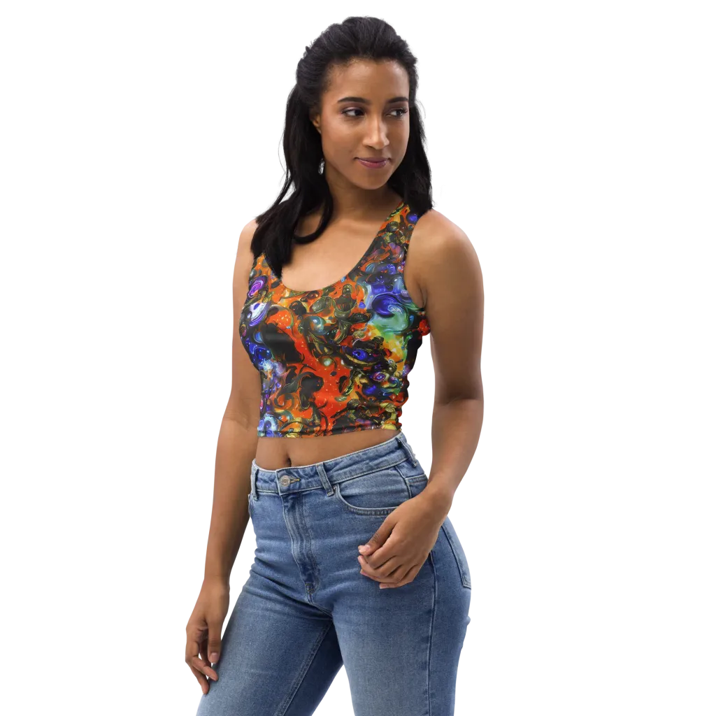 Opal Uprising on Crop Top — Left Front