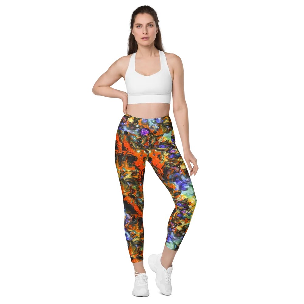 Opal Uprising on Leggings with Pockets — Front