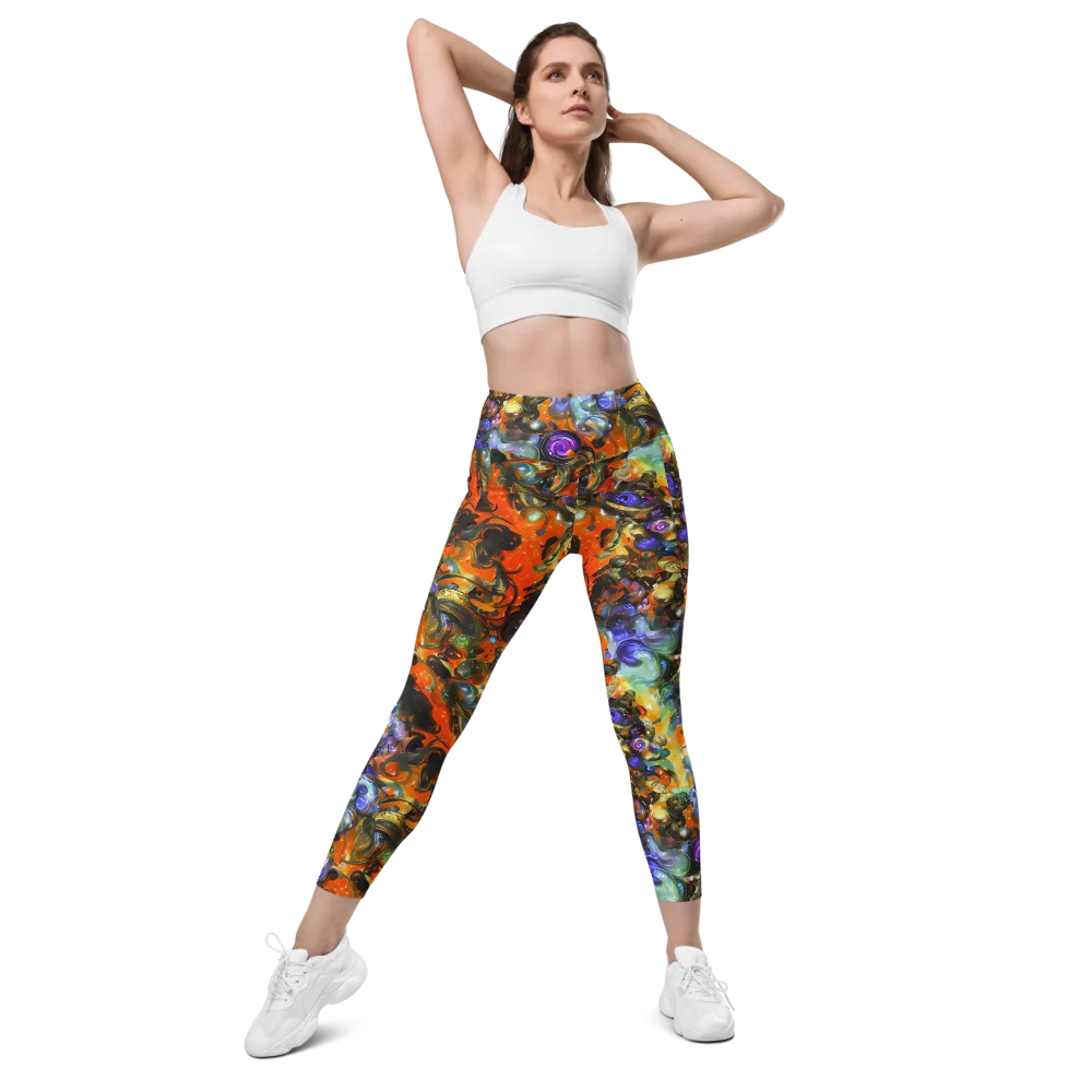 Opal Uprising on Leggings with Pockets — Front