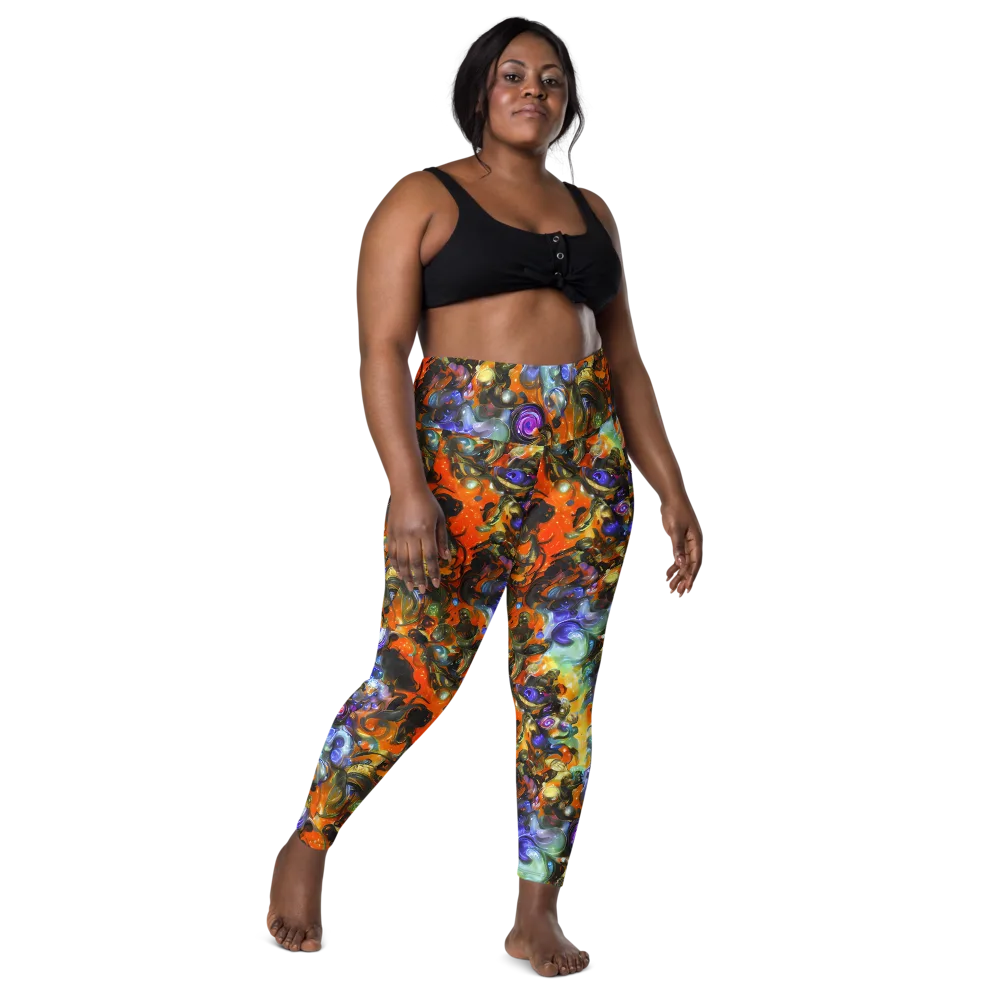 Opal Uprising on Leggings with Pockets — Front