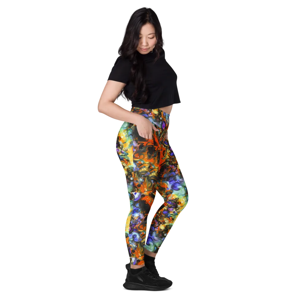 Opal Uprising on Leggings with Pockets — Right