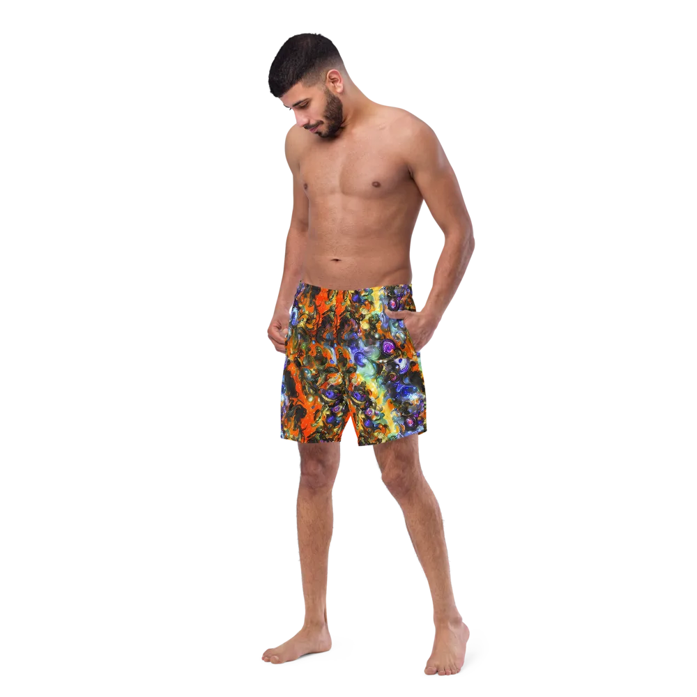 Opal Uprising on Swim Trunks — Left Front