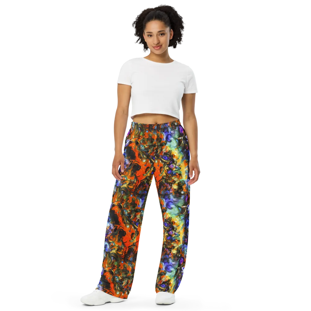 Opal Uprising on Wide-Leg Pants — Front
